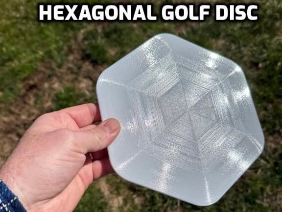 Hexagonal Frisbee Golf Disc