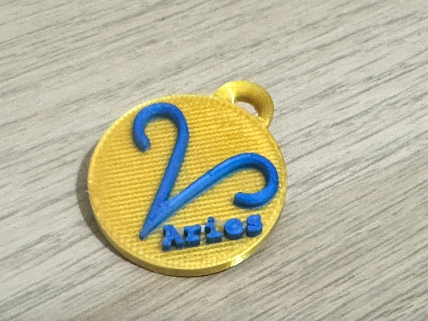 Aries keychain