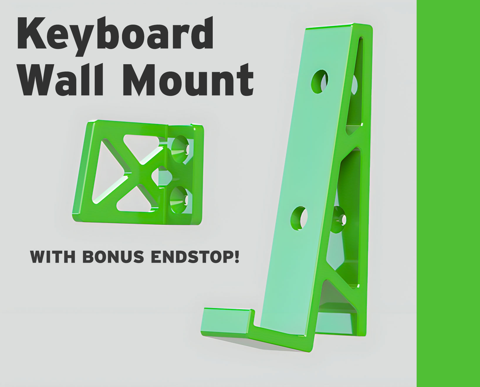 Low Profile Mechanical Keyboard Wall Mount