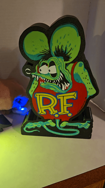 Rat Fink led lamp