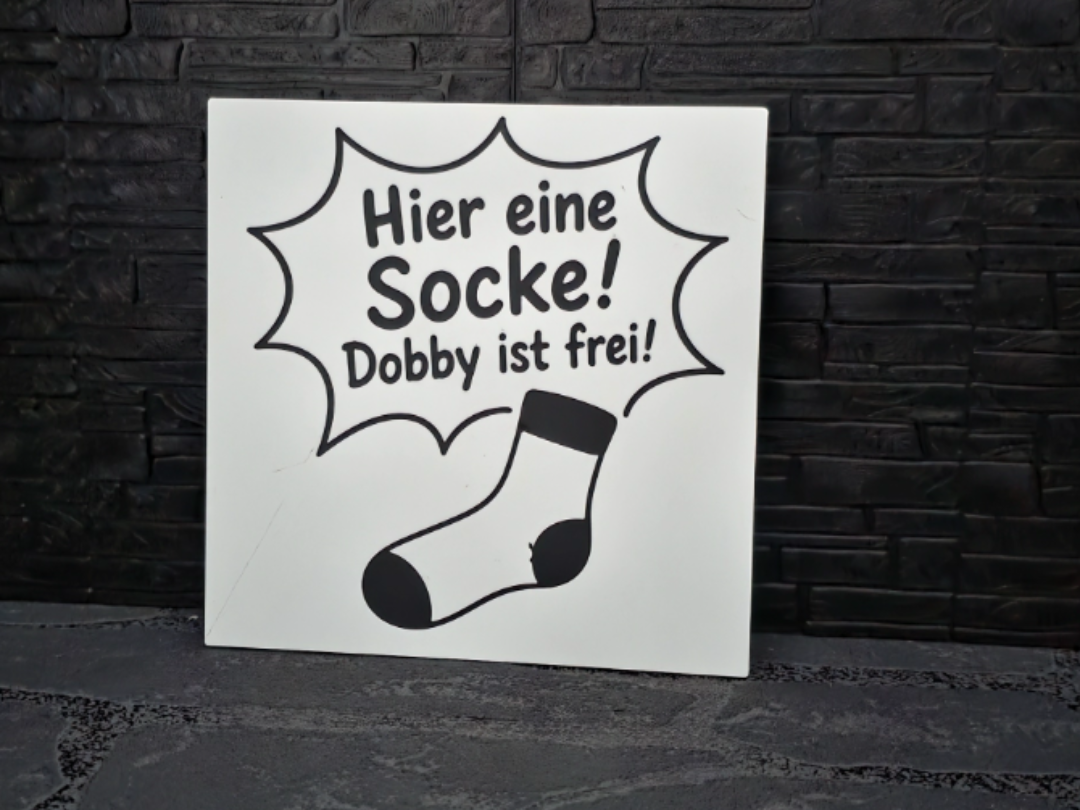 Abschiedsgeschenk Maget Schild "Dobby ist Frei"