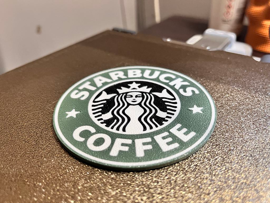 Color Starbucks coaster 88mm