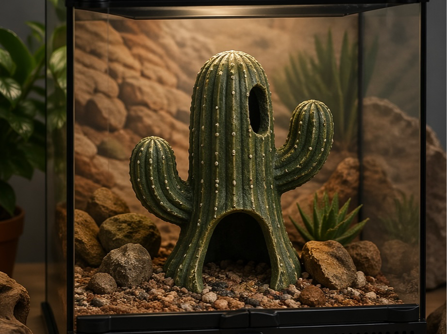 Tana terrario cactus per ragni gechi e serpenti
