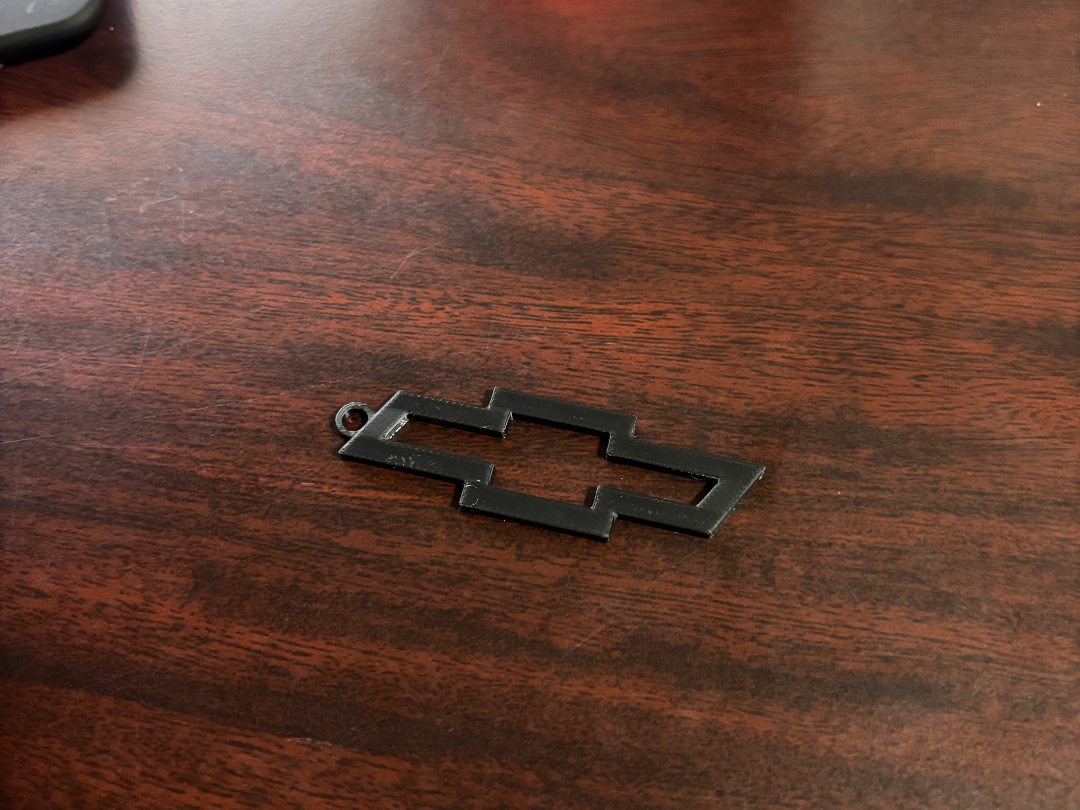 Small Hollow Chevy Keychain