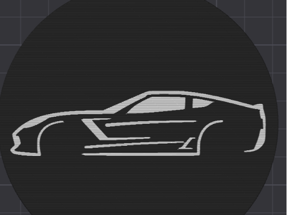 C7 Silhouette Coaster V1