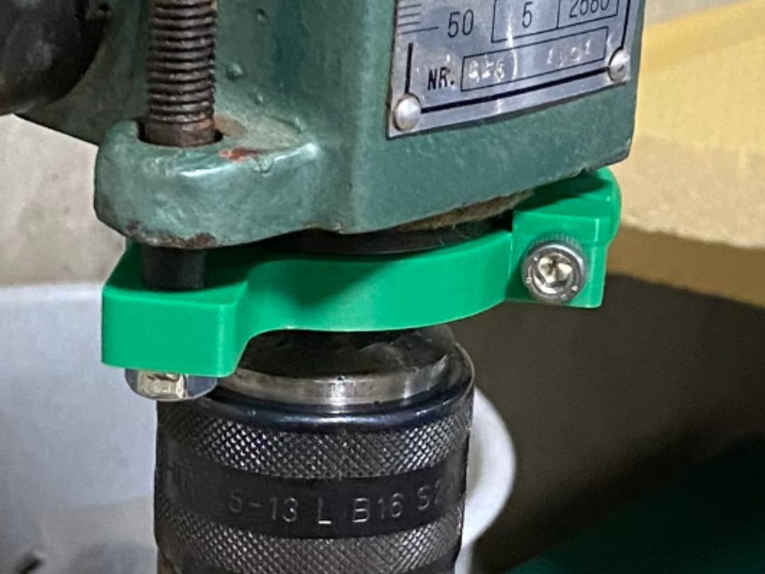 Depth stop for table drilling machine