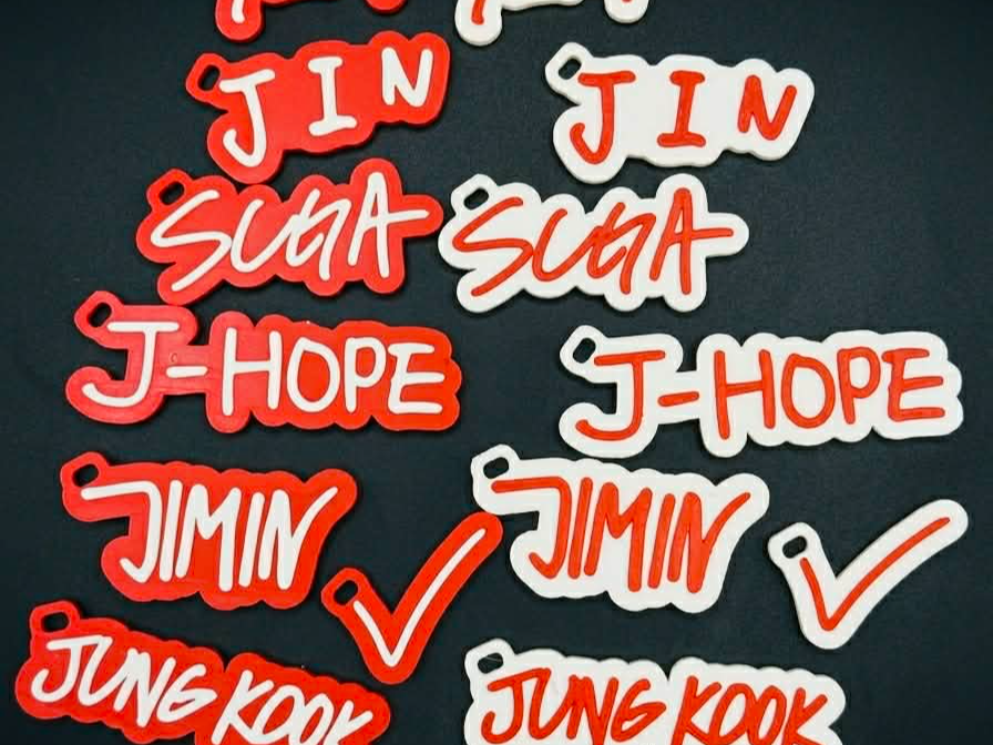 BTS Members Arirang Official Hand Written Keychain