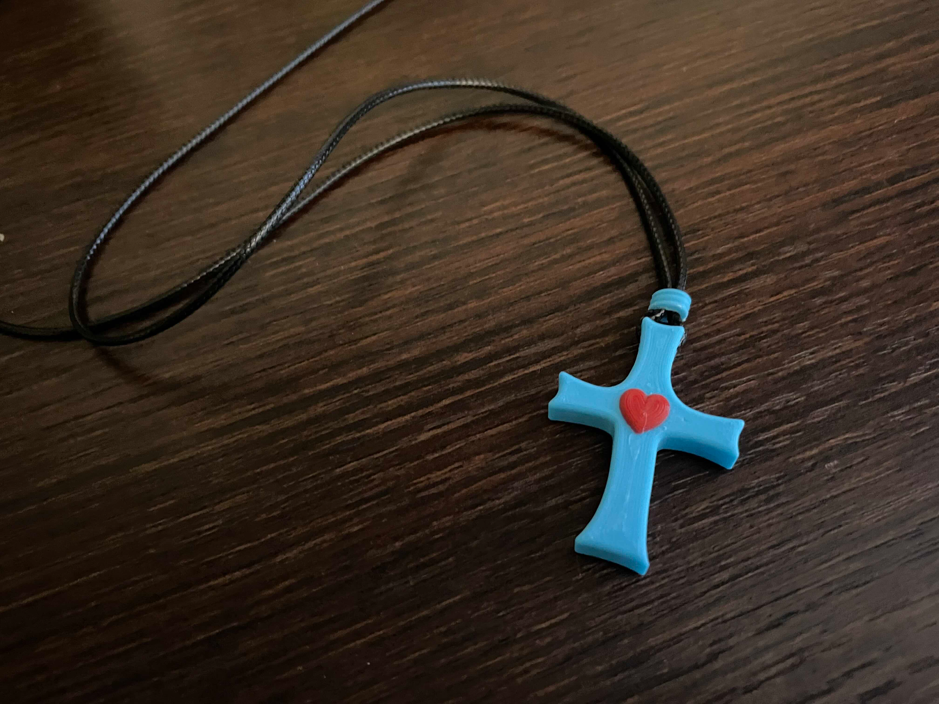 Cross Pendant with Heart