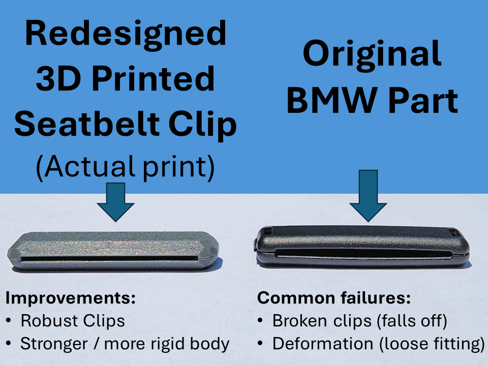Seatbelt Buckle Clip -  BMW Part 72-11-8-469-012