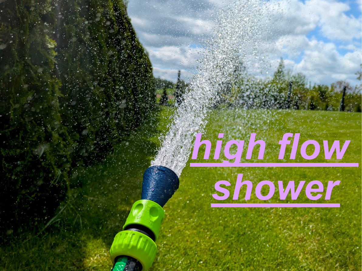 Shower Sprinkler Gardena compatible fuzzy skin