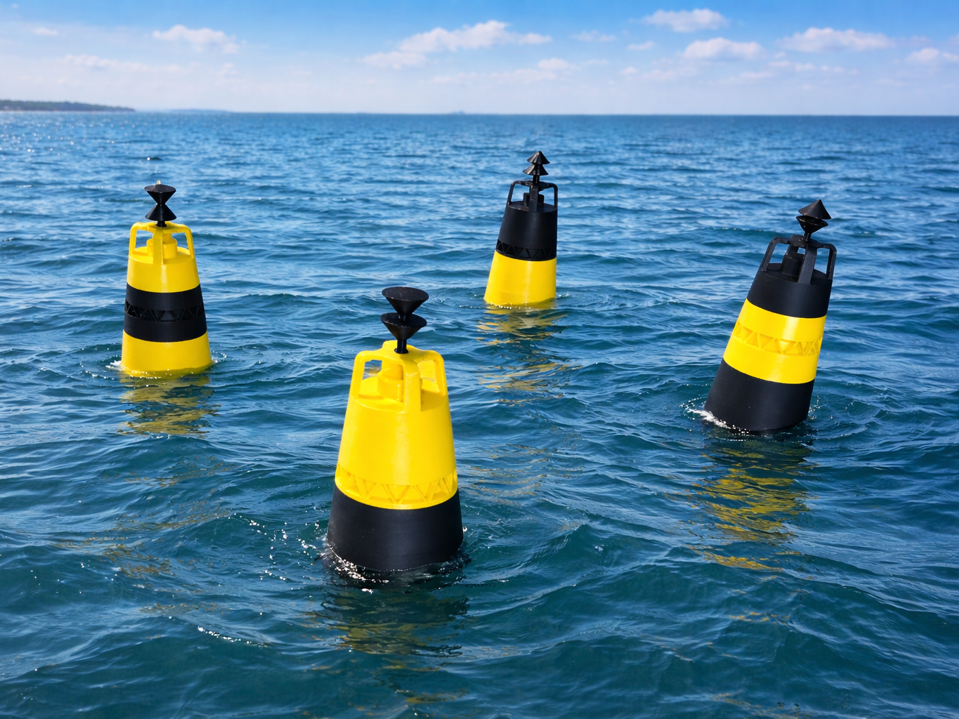 Cardinal Buoys (No AMS) – Navigation Markers