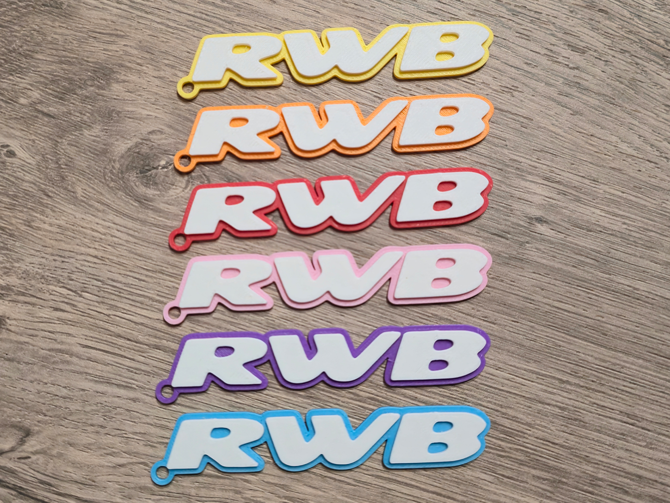 RWB Keychain – Rauh-Welt Begriff Logo Accessory