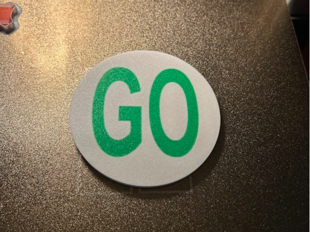 Stop Go Magnetic Sign