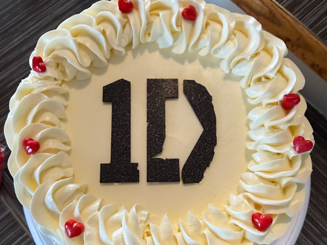 1 Direction logo cake topper