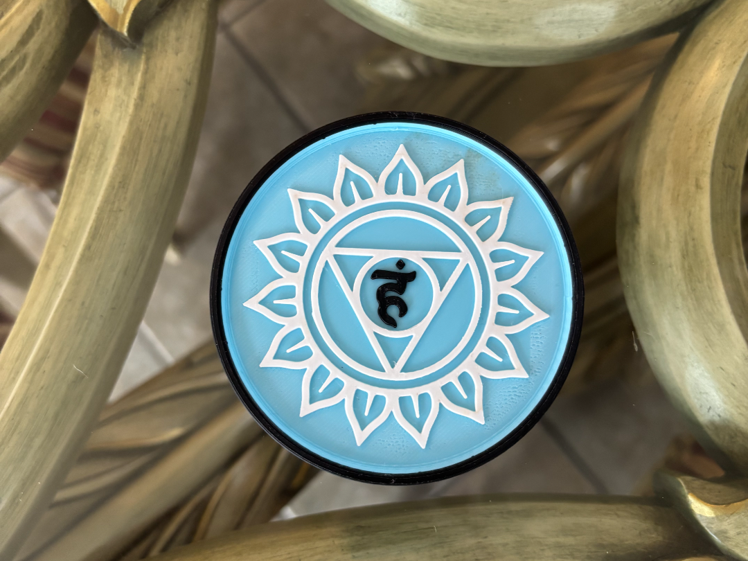 Throat Chakra Glass Mount