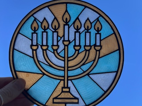 menorah decoration / light catcher