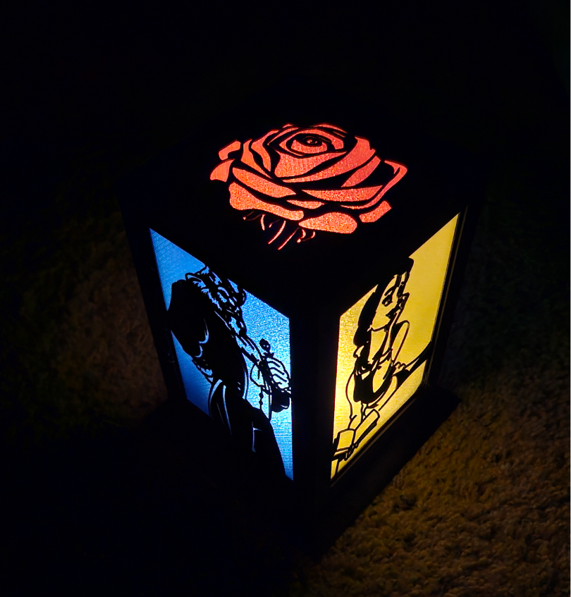 Modular Lantern - Beauty and the Beast Panels