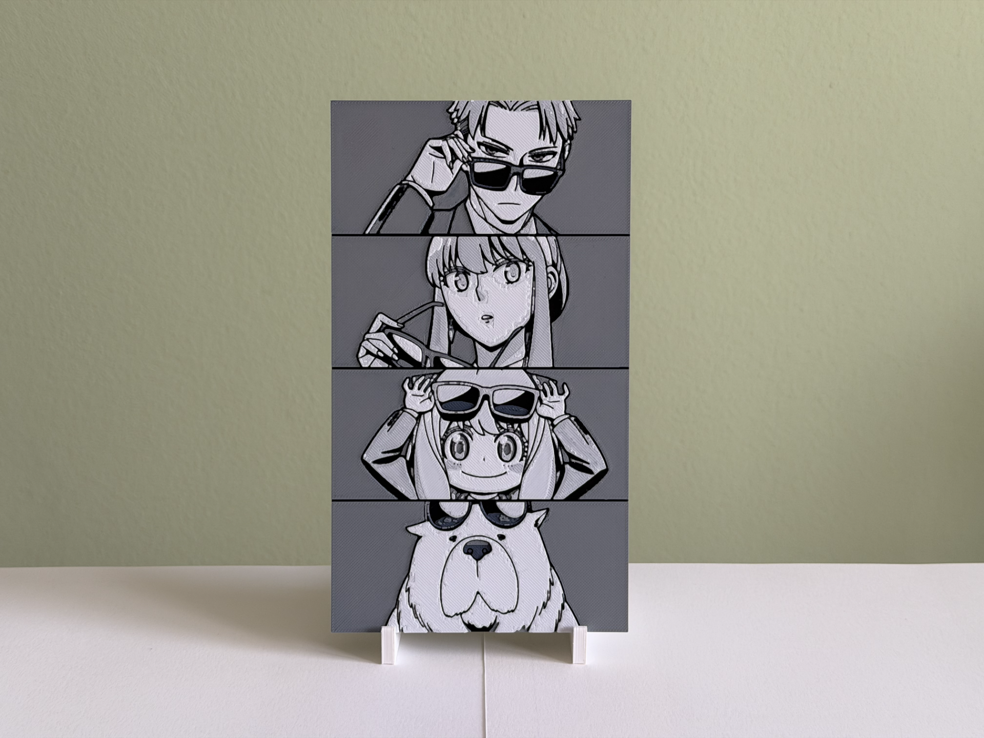 Spy x Family - Loid, Yor, Anya & Bond - Hueforge