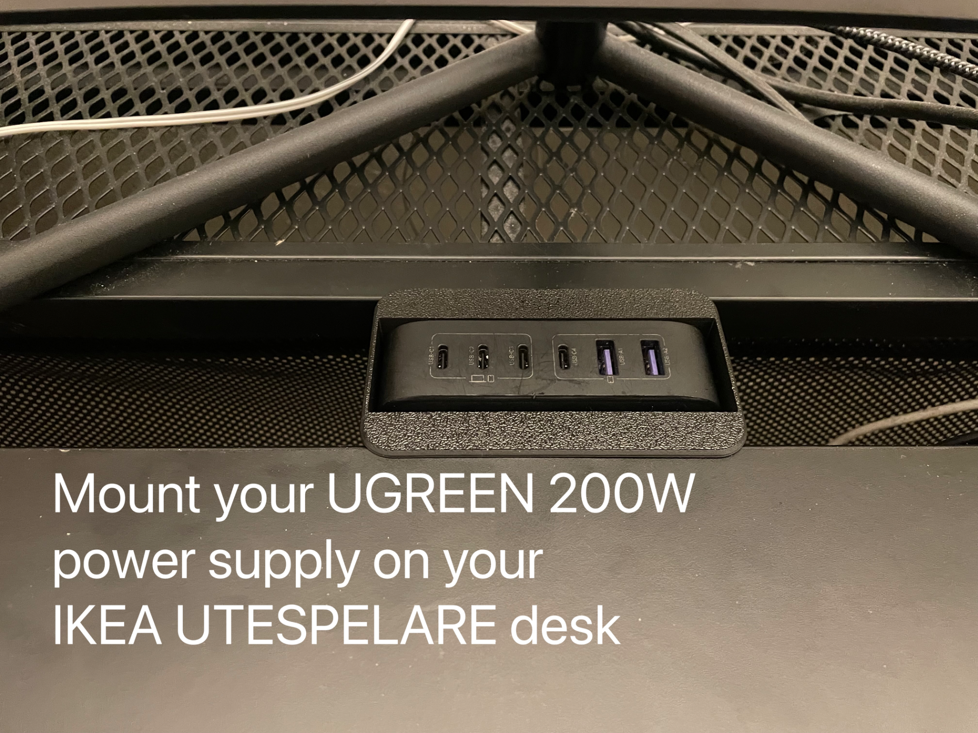 UGREEN 200W holder for IKEA UTESPELARE