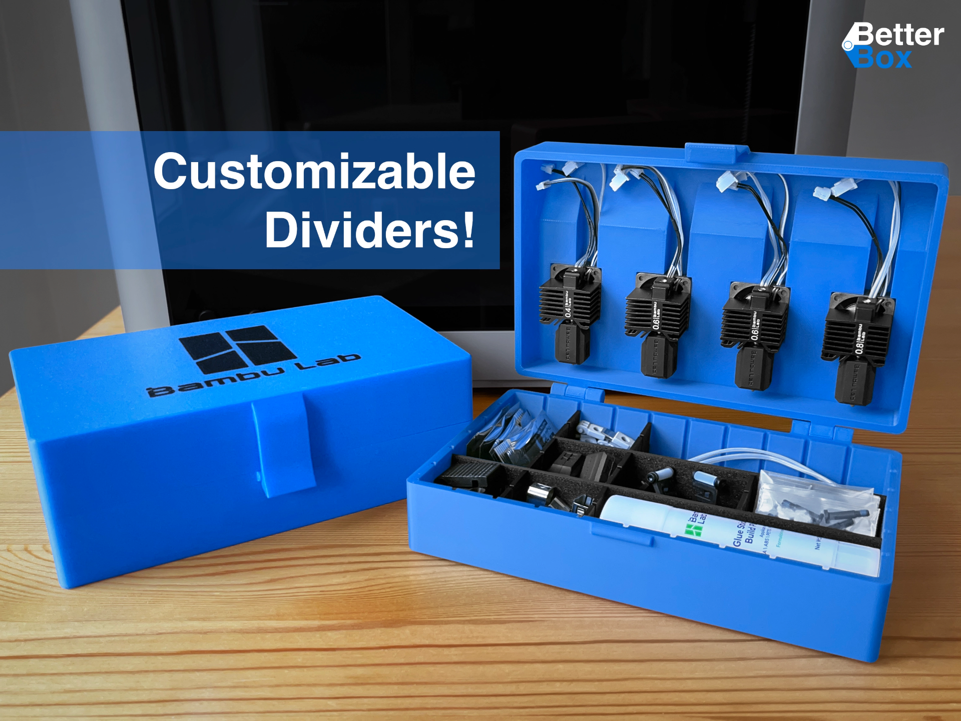 BetterBox - Customizable Divider Bambu Parts Box