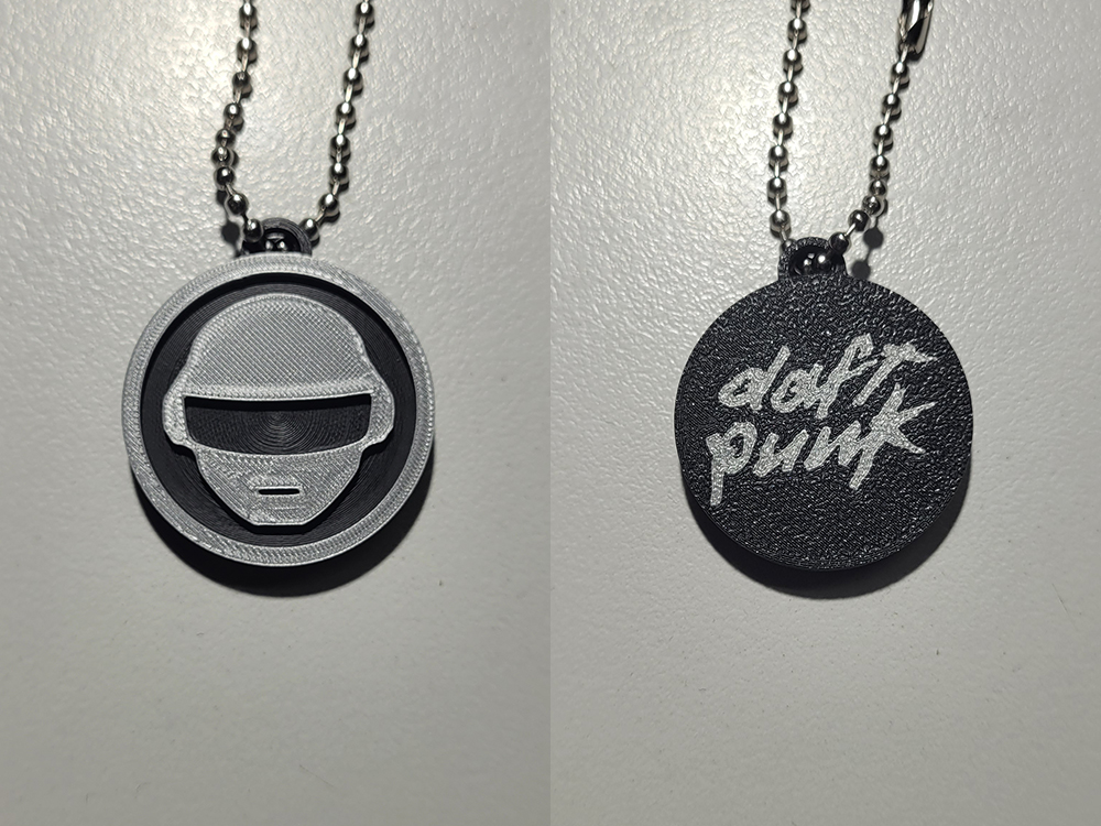 Daft Punk Thomas Helmet Double Sided Keychain
