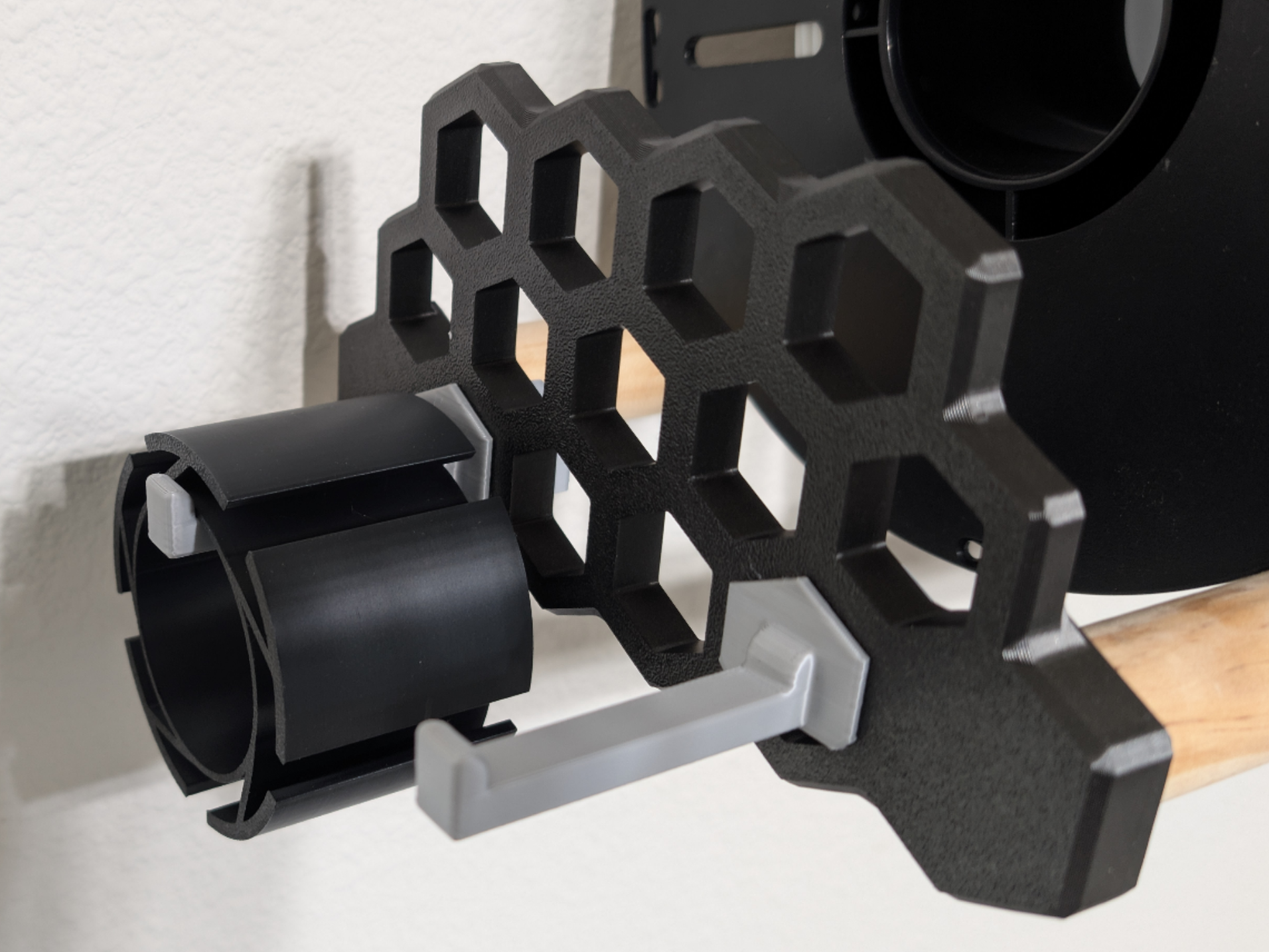 Filament spool shelf long hook