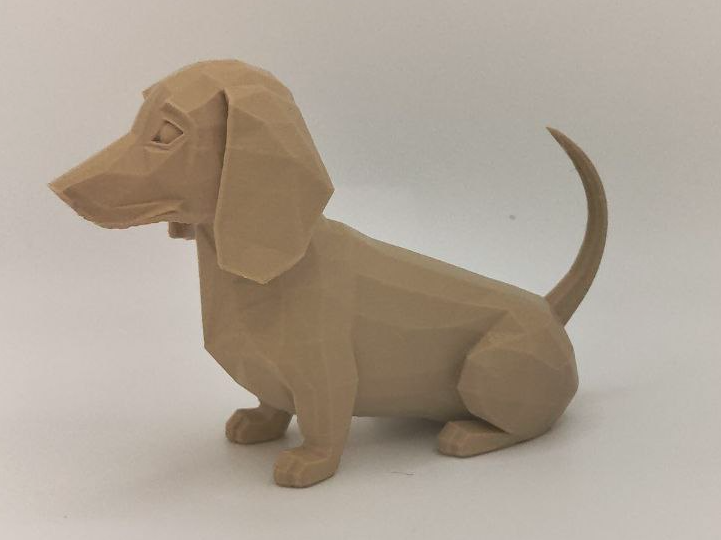 Dachshund lowpoly 3D