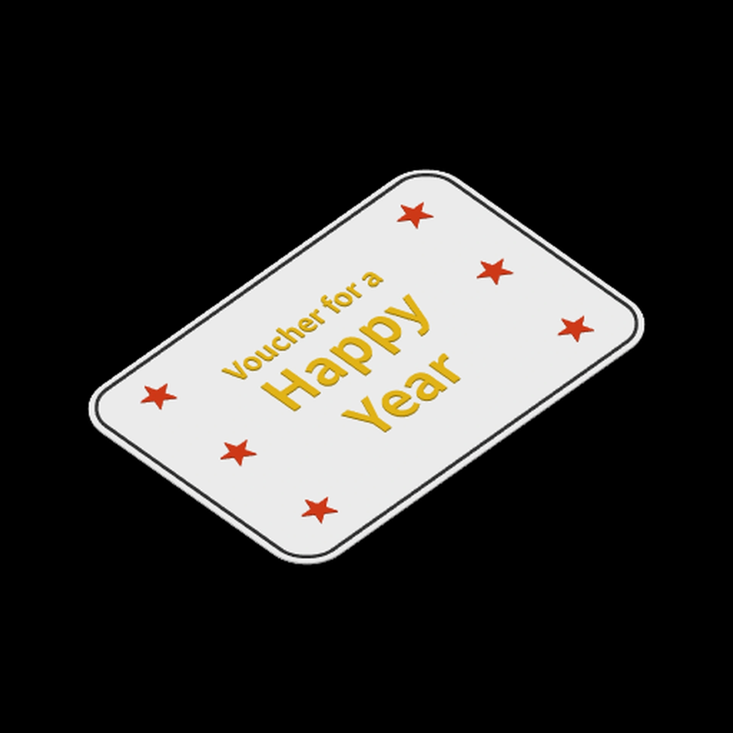 Voucher for a happy year / Bon pour une bonne année