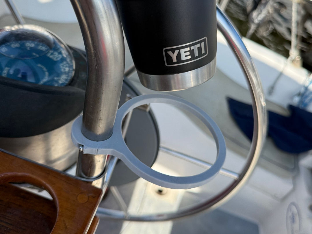 Sailboat Helm Cup holder