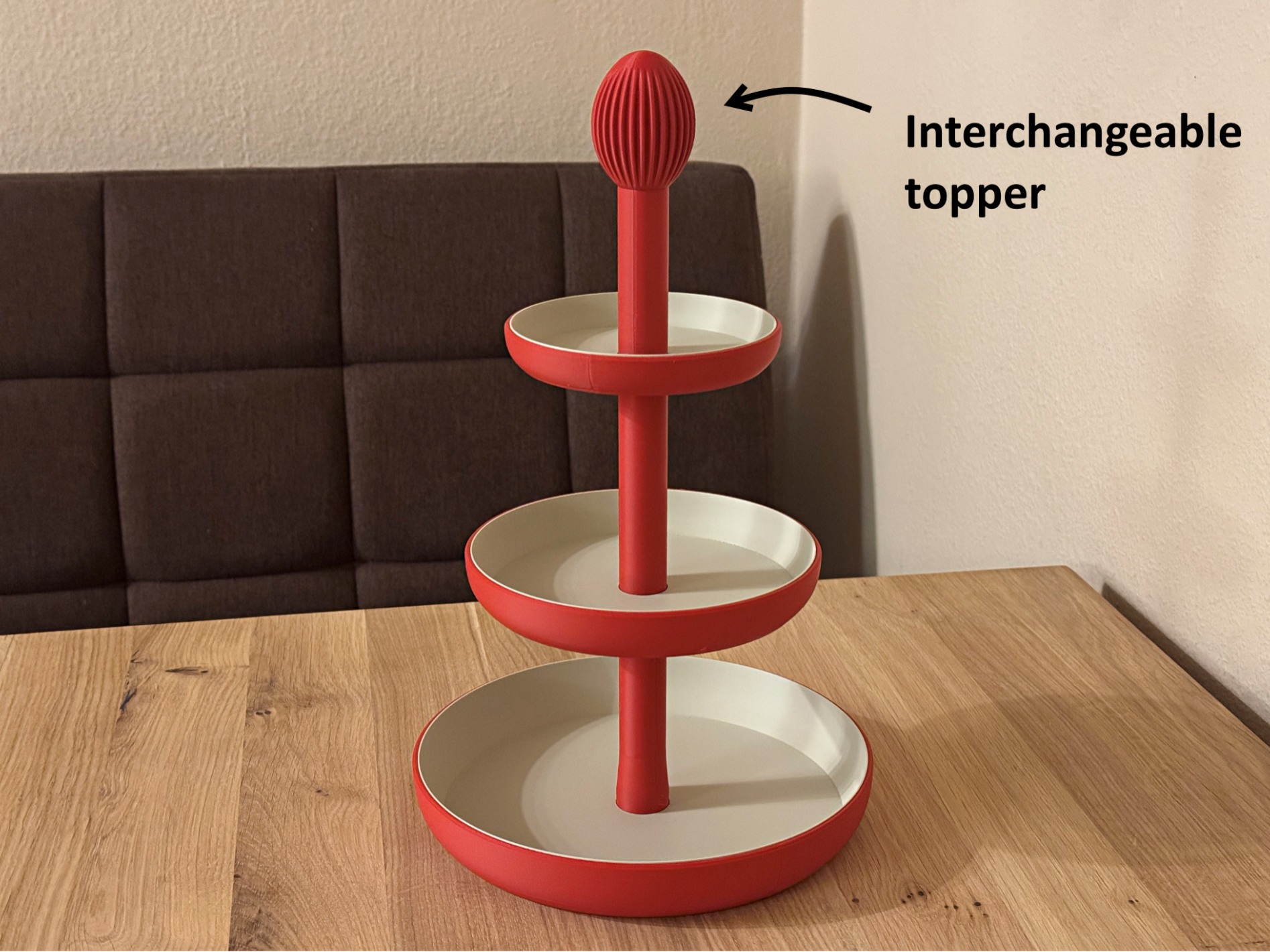 Tiered serving stand / Etagere (Swappable topper)