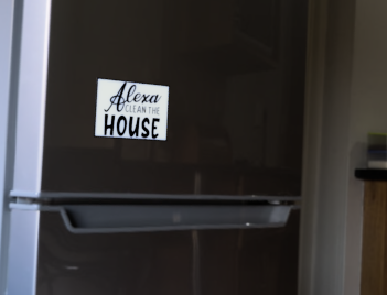 Alexa clean the house magnet