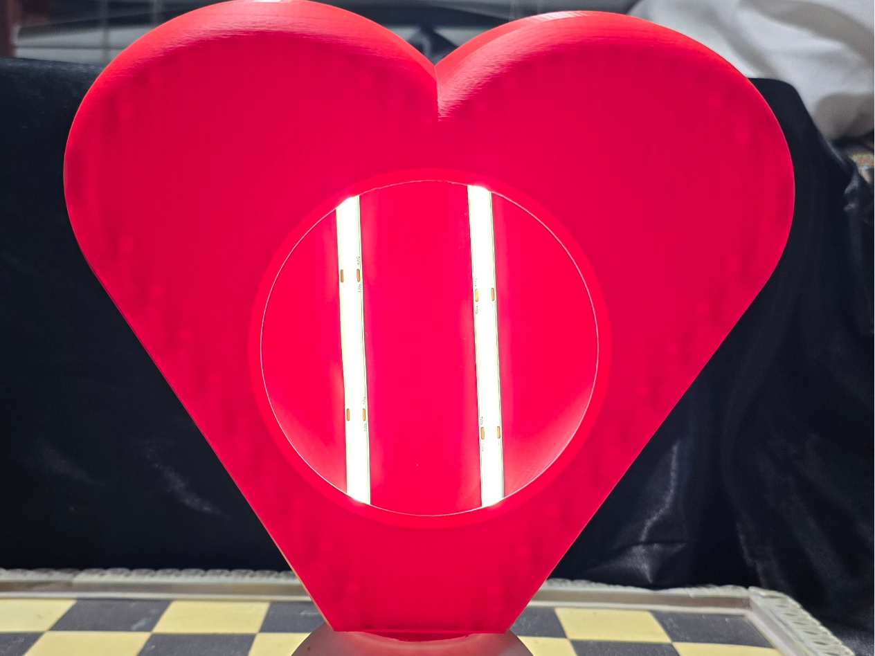 HEART CORE LITHOPHANE INSERT VERSION SNO BALL BASE