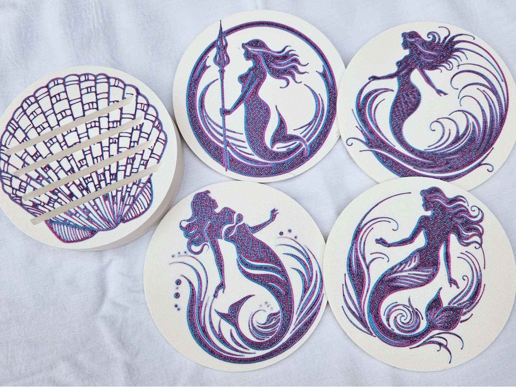 Mermaid Coaster Set