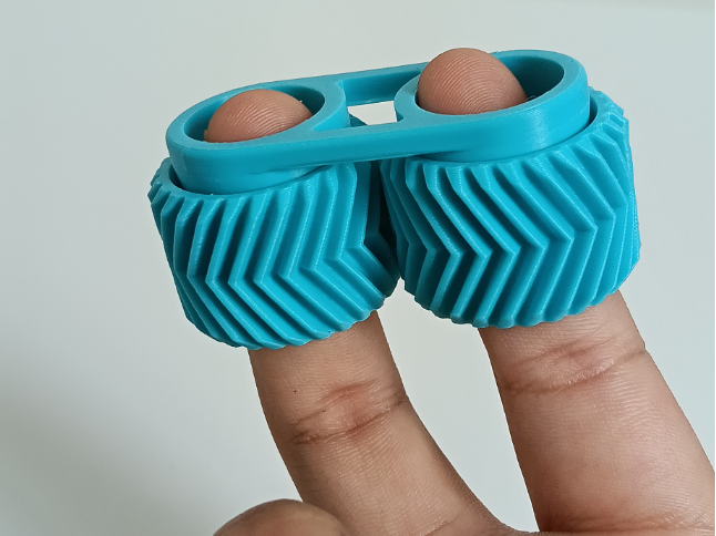 Herringbone Fidget Gears - Print in Place