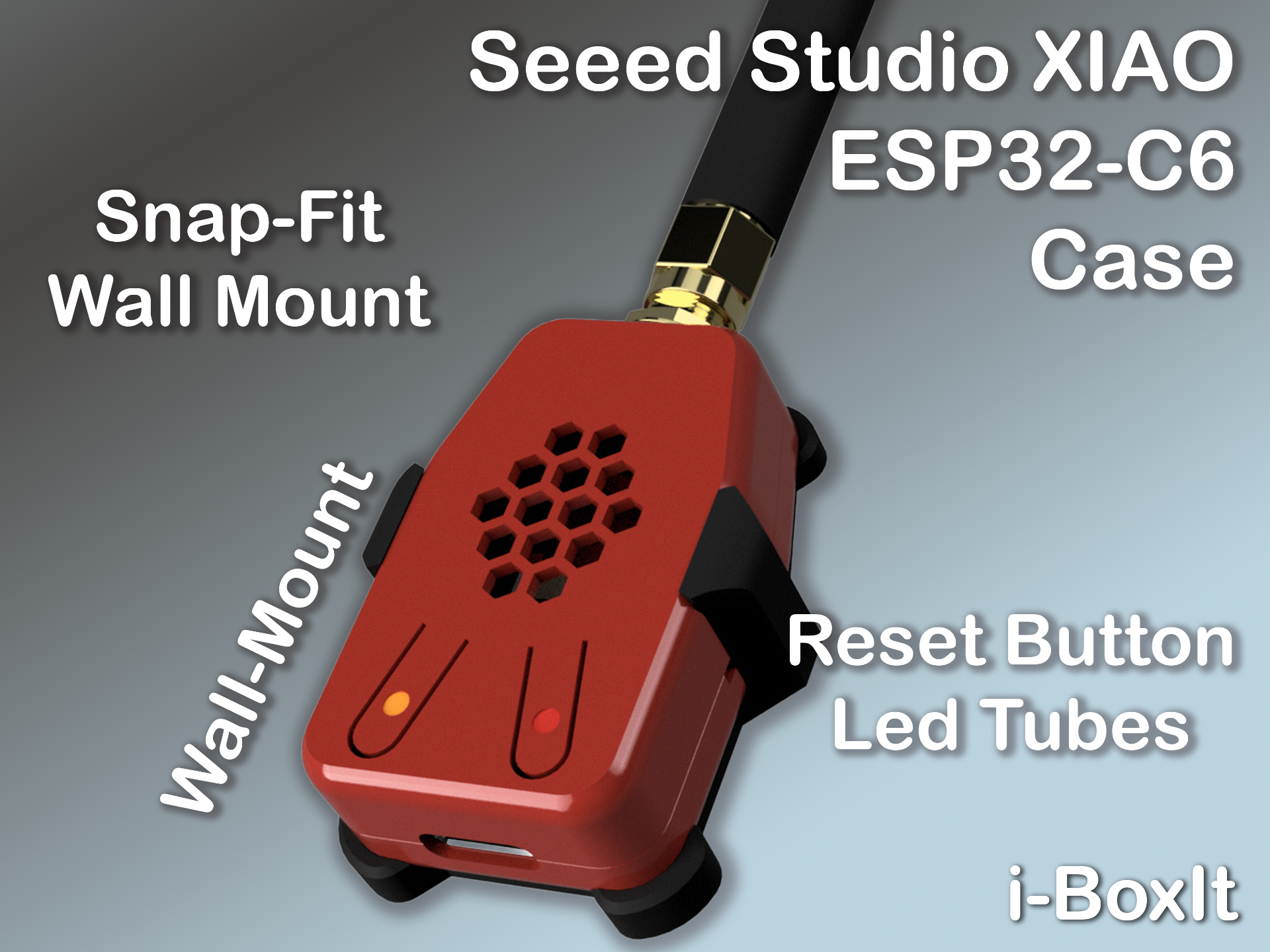 Seeed Studio XIAO ESP32-C6 - Snap-fit - Wall Mount