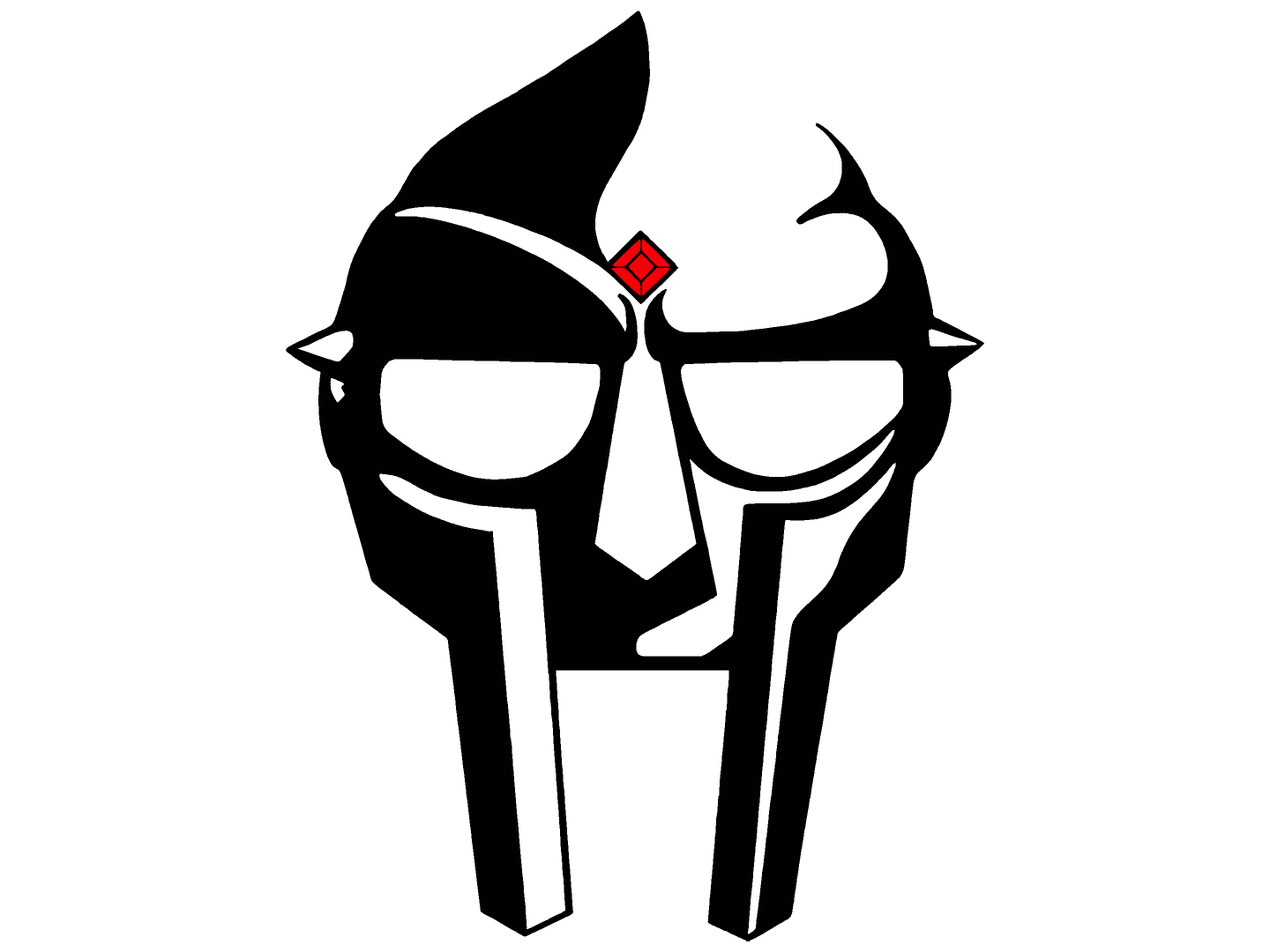 MF DOOM mask flat