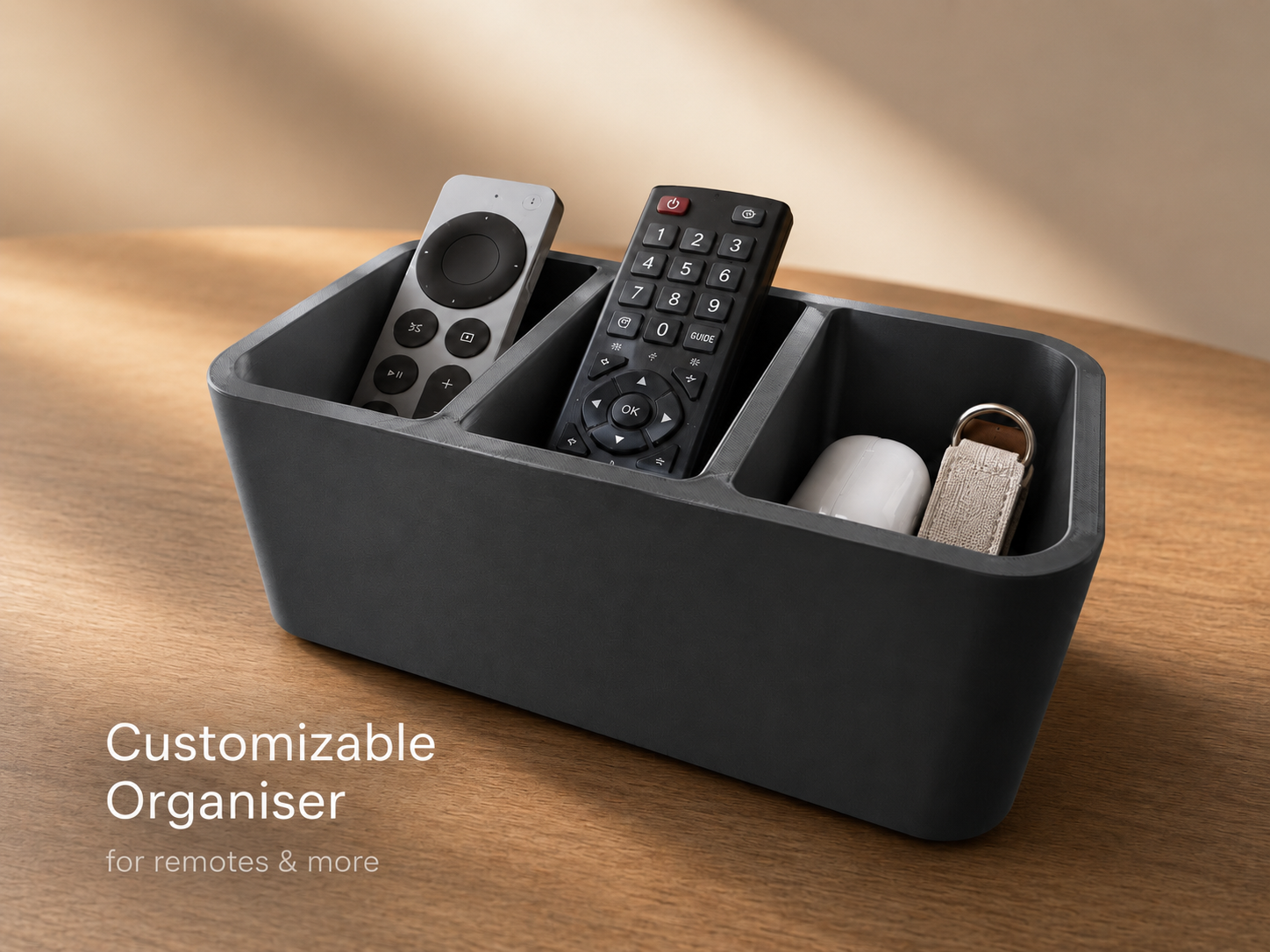 Parametric Remote Control Organiser