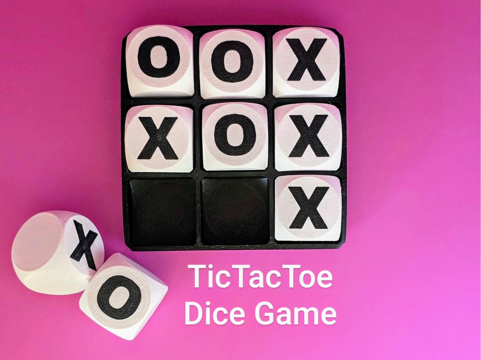 Tic Tac Toe Jumbo Dice Game & Tray (NO AMS NEEDED)