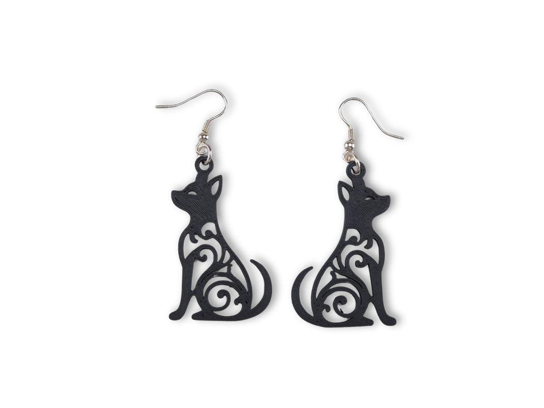 Filigree Dog Earrings