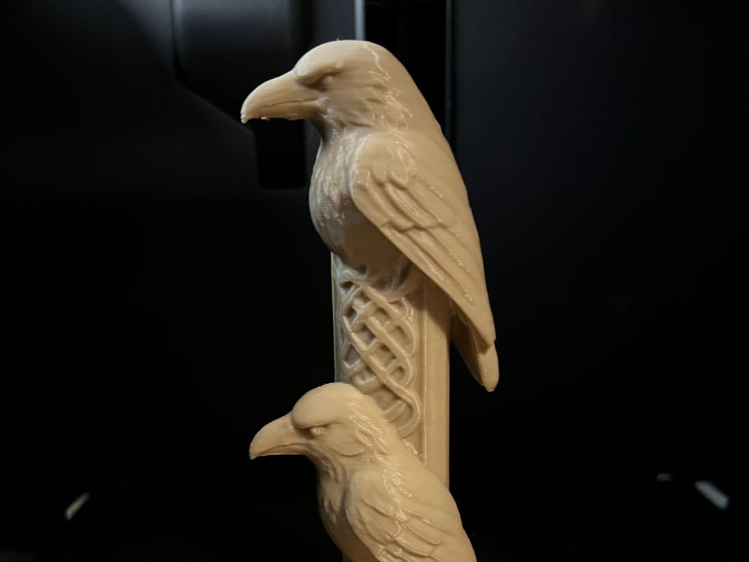 Norse Raven Totem Huginn and Muninn