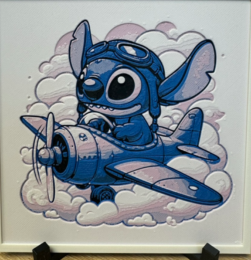 Stitch flying