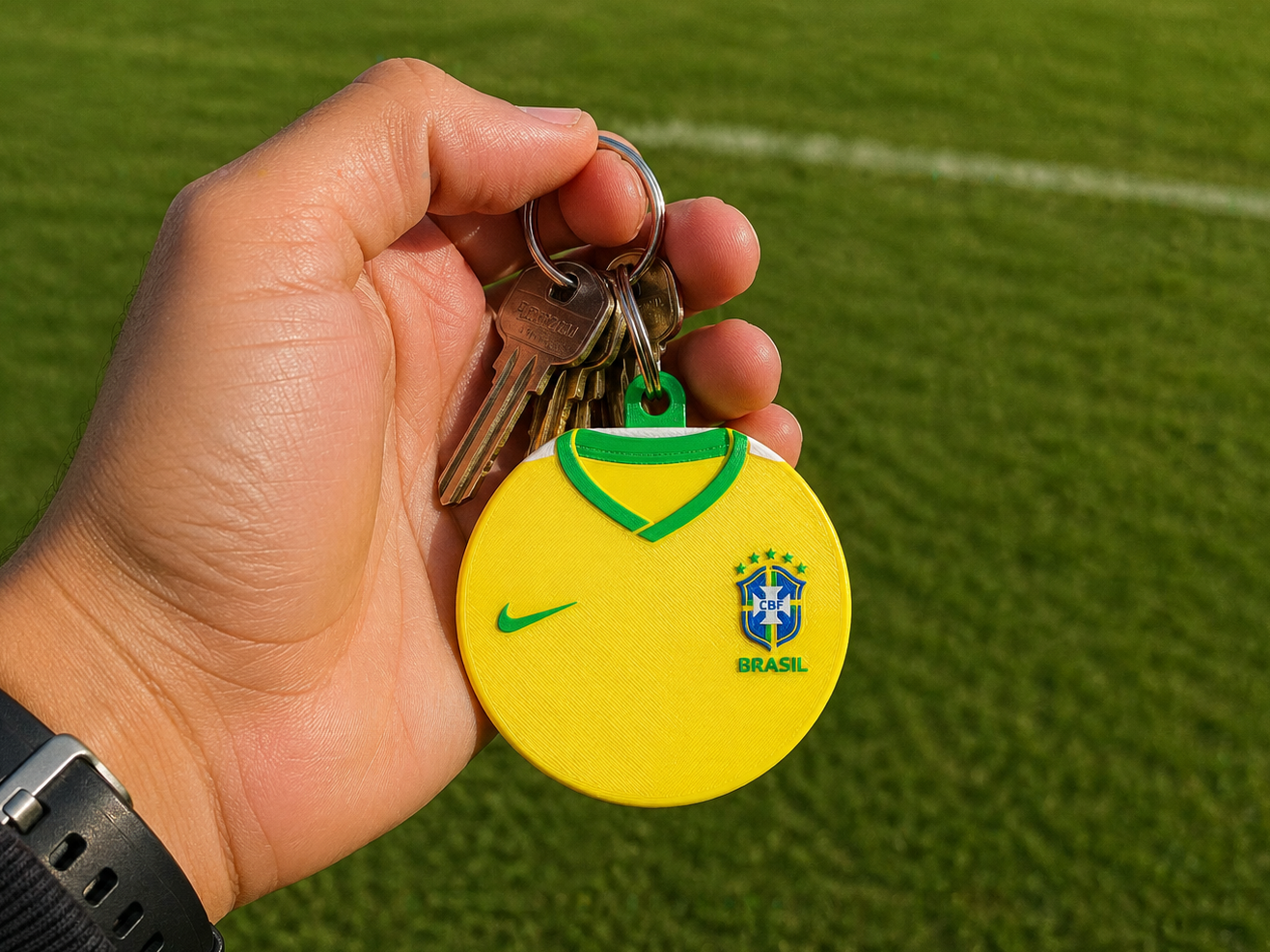 Brazil National Team Jersey Keychain Chaveiro