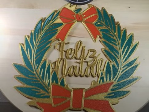 Door Christmas ornament (Portuguese)