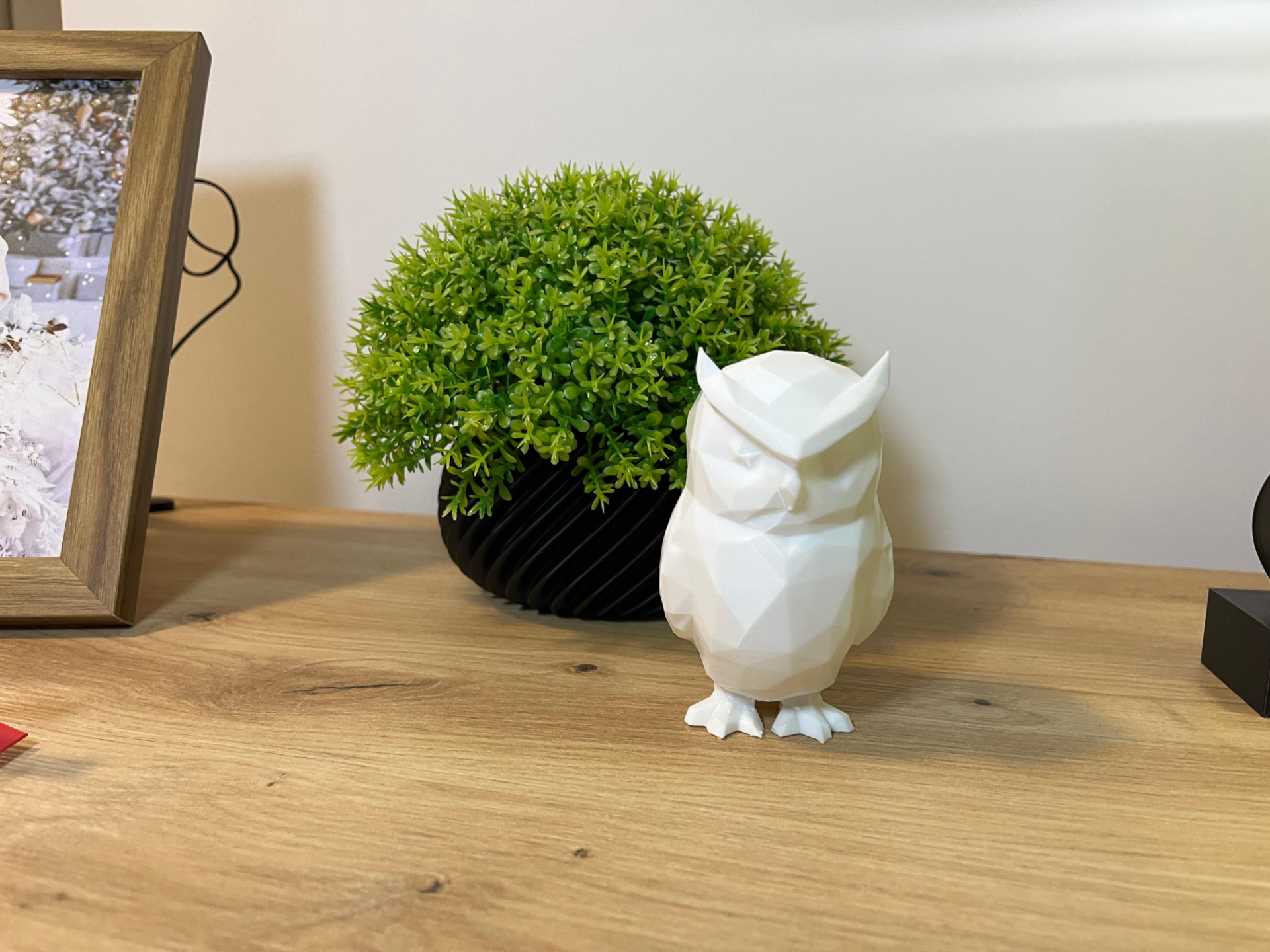 Modern Owl in Low-Poly Style