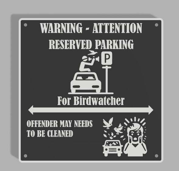 birdwatcher parkingsign V.2