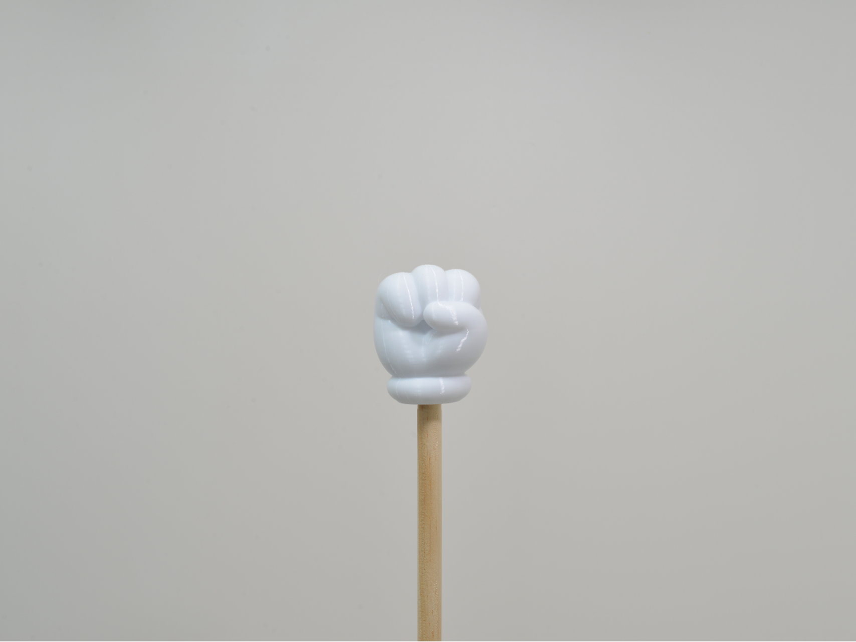 Cartoon Hand Pointer Stick - Rock Sign