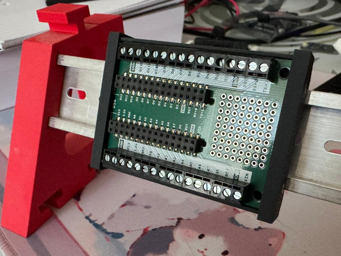 Mount for Arduino Nano Screw Terminal Adapter