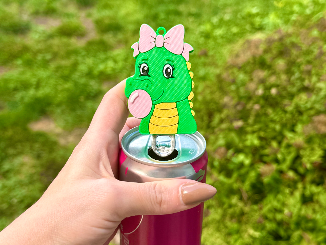 Alligator Bubblegum Soda Can Tab Opener