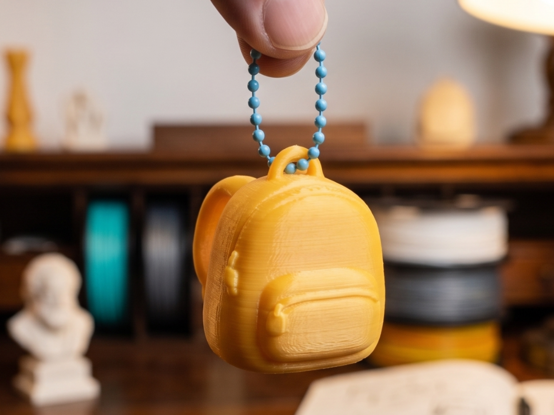 Chubby Kawaii Backpack Keychain