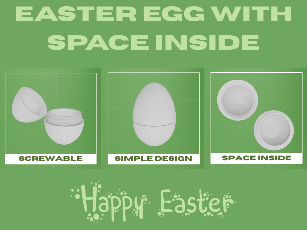 Easter Egg With Space Inside